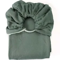 echarpe de portage sling sans noeud tissé en coton bio vert eucalyptus