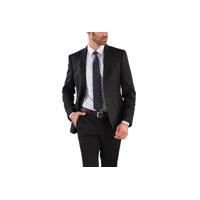 bexley veste de costume homme anthracite, coupe ajustée, 100% laine