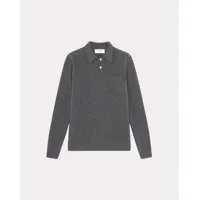 pull en laine col polo polo knit