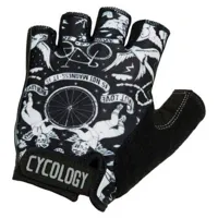 cycology velo tattoo short gloves noir xs homme
