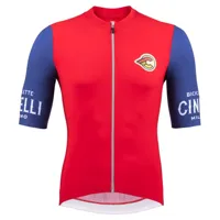 cinelli supercorsa short sleeve jersey rouge m homme