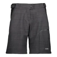 cmp 3c96476 freebike bermuda with inner mesh underwear shorts gris 2xs femme