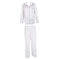 bluebella beau pyjama long satin luxueux blanc/noir