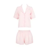 bluebella marla pyjama court en viscose écologique rose pâle
