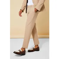 pantalon de costume slim court homme - beige - 30s, beige