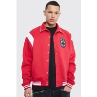 tall - bomber ample en jersey - limited edition homme - rouge - m, rouge