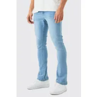 skinny stretch flare jean in light blue homme - bleu - 28r, bleu