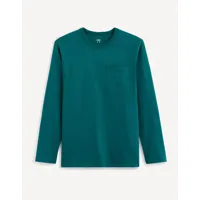 t-shirt col rond 100% coton - vert