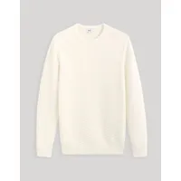 pull col rond  100% coton - beige