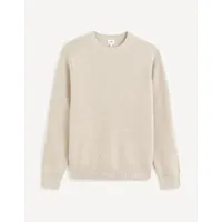 pull col rond  - beige