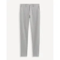 pantalon chino en maille - gris