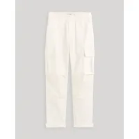 pantalon cargo bi-couleur 100% coton - beige