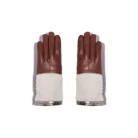 gants eva t dc marron marron 6,5 - gants en cuir