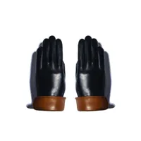 gants f338 t ds noir/camel noir 6,5 - gants en cuir