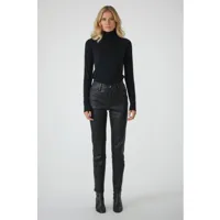ready noir noir 44/2xl - pantalon en cuir stretch