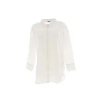 chemise et chemisier sportswear jacqueline de yong chemise manches longues mio bs long shirt blc blanc taille : 40