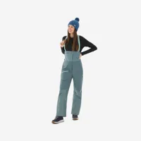 pantalon salopette ski femme fr900 - vert - wedze