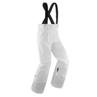 pantalon de ski enfant chaud et impermeable - pnf 900 blanc - wedze