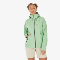 veste imperméable de randonnée montagne - mh500 vert sorbet - femme - quechua