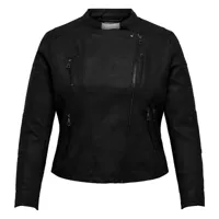 manteau mi-long style blazer à bouton noir femme only