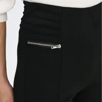 legging daphne noir avec zip sur les hanches femme only