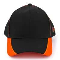 casquette bicolore noir/orange homme black & decker