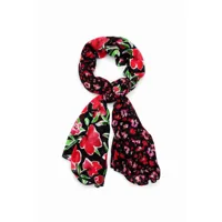 foulard rectangulaire fleurs