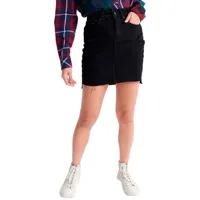 superdry denim mini skirt noir 24 femme