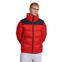 superdry sportstyle code down puffer jacket rouge l homme