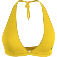 calvin klein underwear halter triangle-rp bikini top jaune m femme