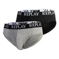 replay basic brief 2 units gris xl homme