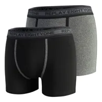 replay style6 trunk 2 units noir,gris s homme