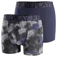 replay style7 trunk 2 units bleu m homme