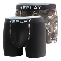 replay style8 trunk 2 units noir m homme