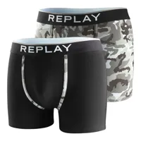 replay style8 trunk 2 units noir,gris s homme