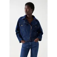 salsa jeans 21007037 denim jacket bleu m femme