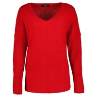 salsa jeans 21007099 v neck sweater rouge m femme