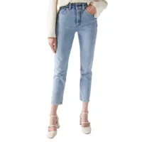 salsa jeans glamour crop slim fit jeans bleu 40 / 28 femme