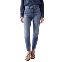 salsa jeans glamour crop slim fit jeans bleu 32 / 28 femme
