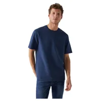 salsa jeans plain short sleeve t-shirt bleu s homme