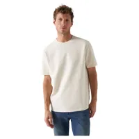 salsa jeans plain short sleeve t-shirt beige s homme