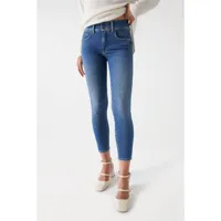salsa jeans secret cropped slim fit jeans bleu 34 / 28 femme