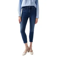 salsa jeans secret glamour cropped skinny fit jeans bleu 33 / 28 femme