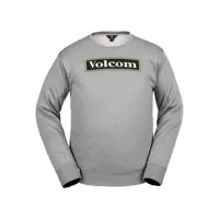 volcom core hydro sweatshirt gris xl homme