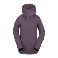 volcom tower sweatshirt violet xl femme