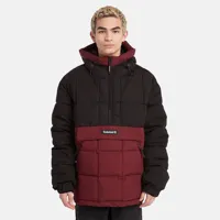 timberland pullover puffer jacket rouge m homme