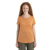 icebreaker sphere ii merino short sleeve t-shirt orange s femme
