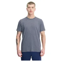 new balance tenacity heathertech short sleeve t-shirt gris m homme