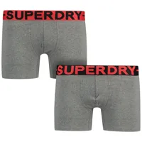 superdry boxer 2 units gris xl homme