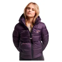 superdry sports puffer jacket violet xs femme